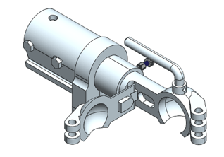 3D CAD model of the Hitch Coupling GMC 3000